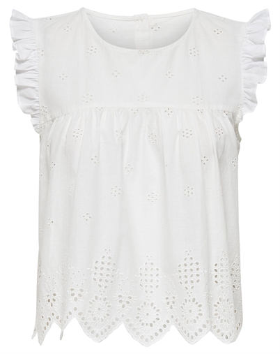 Only - ONLSilla Frill Top - Cloud Dancer